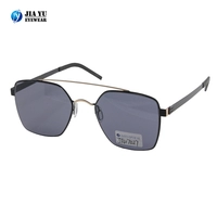 Wholesale Vintage Special Design Uv400 Protection Double Bridge Metal Sunglasses